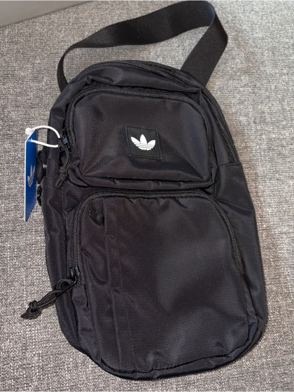 New Adidas Utility 4 Black Compact Crossbody Sling Bag